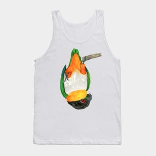 A black headed caique hanging upside down Tank Top